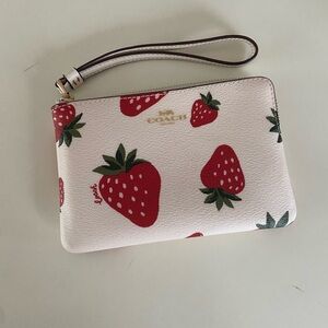 Coach Strawberry Wristlet